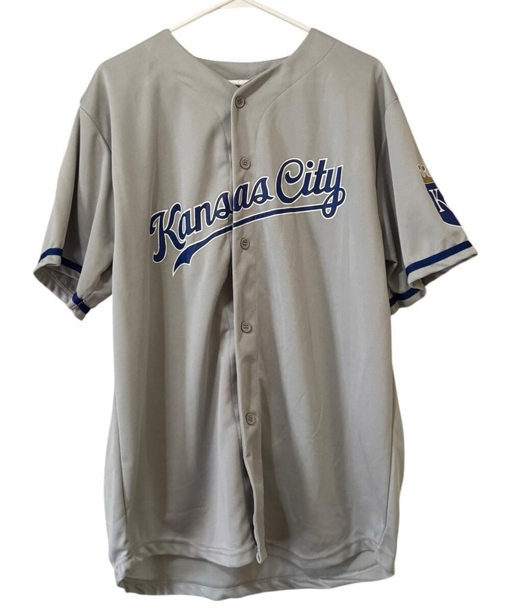 Match Up Promotions Men Size XL Button Down Jersey Kansas City Fox Sports Preppy